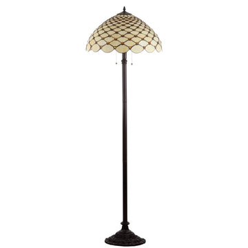 Lee Tiffany Style 62" LED Floor Lamp - JONATHAN Y